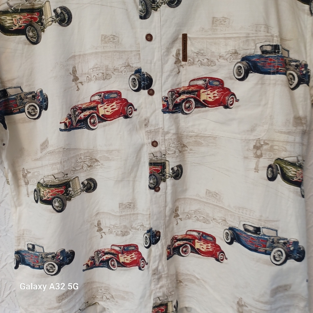 Clearwater Outfitters Size XXL Men's Classic Car Print Shirt - Picture 5 of 16